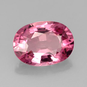 Turmalina rosa natural 4,32ct, corte oval, VVS-VS