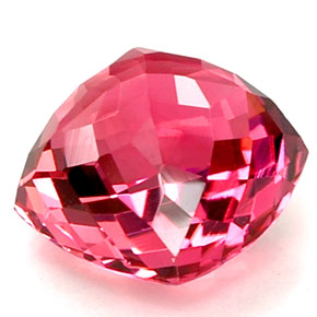 Turmalina vermelho natural 7,86ct, almofada cortada, VVS-VS
