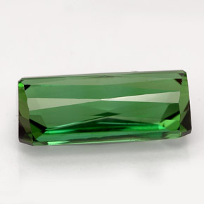 Turmalina verde natural 5,80ct, corte esmeralda, VVS