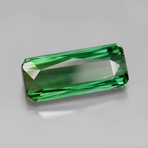 Turmalina verde natural 6,25ct, corte esmeralda, VVS