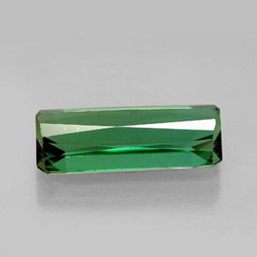 Turmalina verde natural 6,25ct, corte esmeralda, VVS