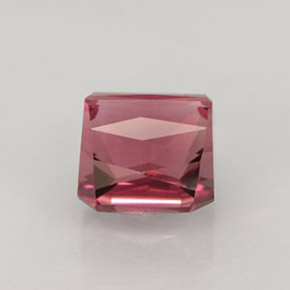 Turmalina rosa natural 4,00ct, corte esmeralda, VVS-VS