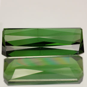 Turmalina verde natural 7,45ct, corte esmeralda, VVS
