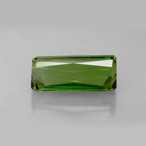 Turmalina verde natural 6,86ct, corte esmeralda, VVS