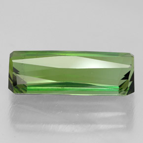 Turmalina verde natural 4,44ct, corte esmeralda, VS