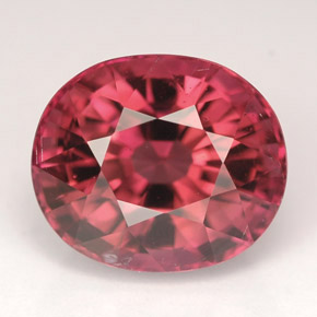 Turmalina rosa natural 6,12ct, corte oval, VVS-VS