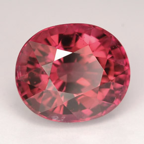 Turmalina rosa natural 6,12ct, corte oval, VVS-VS