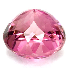 Turmalina rosa natural 2,24ct, corte redondo, VVS