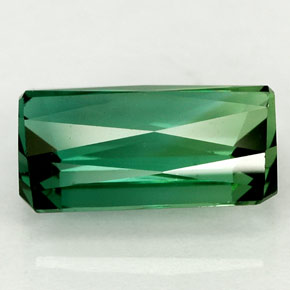 Turmalina verde natural 3,29ct, corte esmeralda, VVS