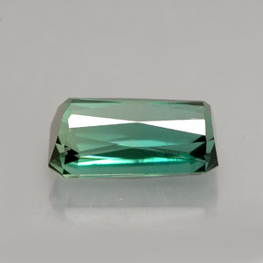 Turmalina verde natural 4,04ct, corte esmeralda, VS-SI