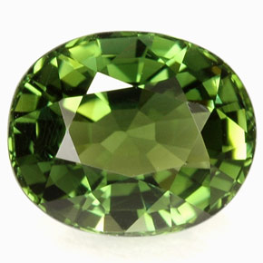 Turmalina verde natural 2,88ct, corte oval, VVS
