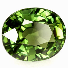 Turmalina verde natural 2,88ct, corte oval, VVS