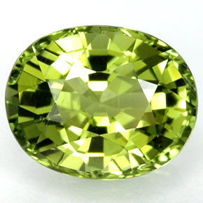 Turmalina verde natural 2,13ct, corte oval, VVS