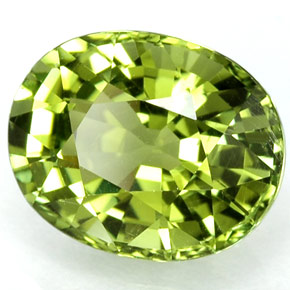 Turmalina verde natural 2,13ct, corte oval, VVS