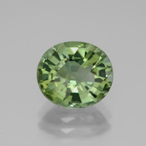 Turmalina verde natural 3,30ct, corte oval, VVS