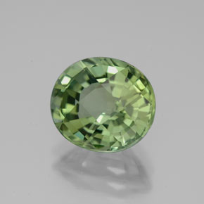 Turmalina verde natural 3,30ct, corte oval, VVS