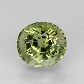 Turmalina verde natural 2,18ct, corte oval, VVS