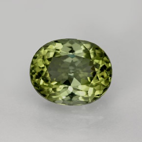 Turmalina verde natural 2,62ct, corte oval, VVS