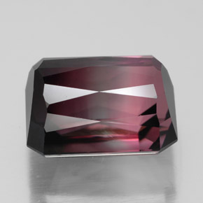 Turmalina bicolor natural 6,67ct, corte esmeralda, VVS