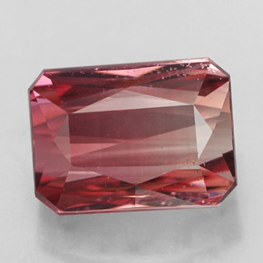 Turmalina rosa natural 3,29ct, corte esmeralda, VS-SI