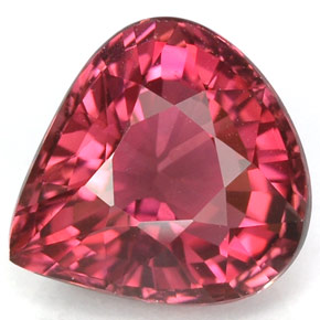 Turmalina rosa natural 3,45ct, formato de pêra, VVS