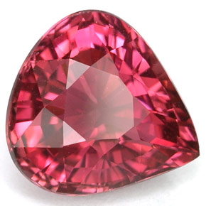 Turmalina rosa natural 3,45ct, formato de pêra, VVS