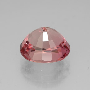 Turmalina rosa natural 3,43ct, corte oval, VVS