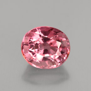 Turmalina rosa natural 2,57ct, corte oval, VVS-VS