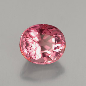 Turmalina rosa natural 2,57ct, corte oval, VVS-VS