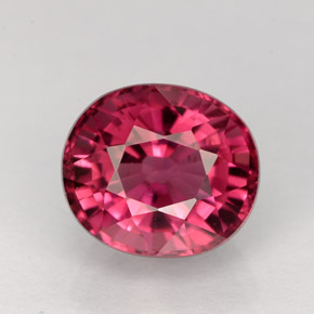 Turmalina rosa natural 2,70ct, corte oval, VVS