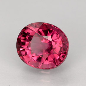 Turmalina rosa natural 2,70ct, corte oval, VVS