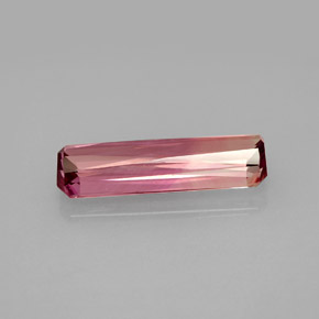 Turmalina rosa natural 2,67ct, corte esmeralda, VS
