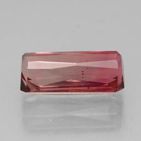 Turmalina rosa natural 3,00ct, corte esmeralda, VS
