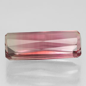Turmalina rosa natural 5,63ct, corte esmeralda, VVS