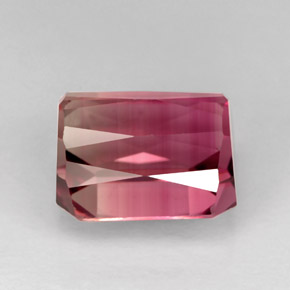 Turmalina rosa natural 4,82ct, corte esmeralda, VVS-VS