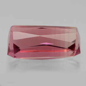 Turmalina rosa natural 5,13ct, corte esmeralda, VVS