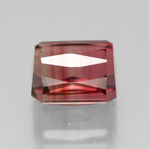 Turmalina rosa natural 4,02ct, corte esmeralda, VVS-VS