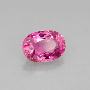 Turmalina rosa natural 2,53ct, corte oval, VS-SI