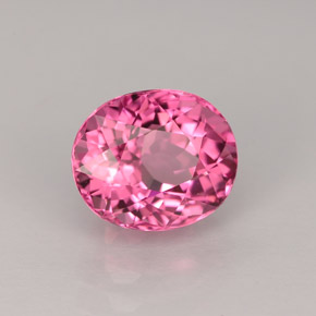 Turmalina rosa natural 2,07ct, corte oval, VS