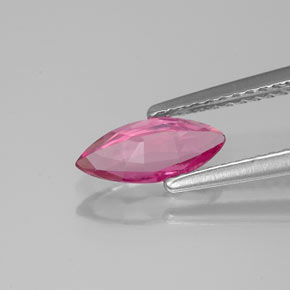 Turmalina rosa natural 0,68ct, marquise, VVS-VS