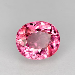 Turmalina rosa natural 2,23ct, corte oval, VVS-VS