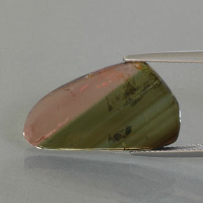 Turmalina multicolorido natural 9,45ct, forma extravagante, transparente