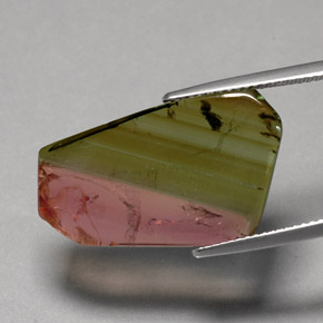 Turmalina multicolorido natural 12,07ct, transparente, transparente/translúcido