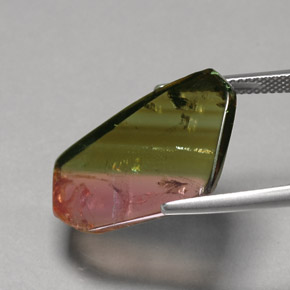 Turmalina multicolorido natural 12,07ct, transparente, transparente/translúcido