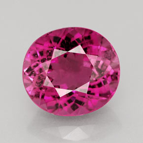 Turmalina violeta natural 4,85ct, corte oval, VS-SI