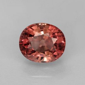 Turmalina rosa natural 2,40ct, corte oval, VVS-VS
