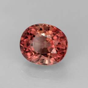 Turmalina rosa natural 2,40ct, corte oval, VVS-VS