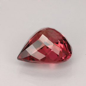 Turmalina rosa natural 4,53ct, formato de pêra, VVS