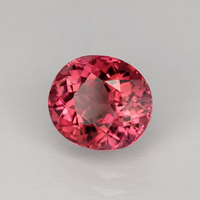 Turmalina rosa natural 2,43ct, corte oval, VVS