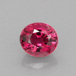 Turmalina rosa natural 0,89ct, corte oval, VVS-VS